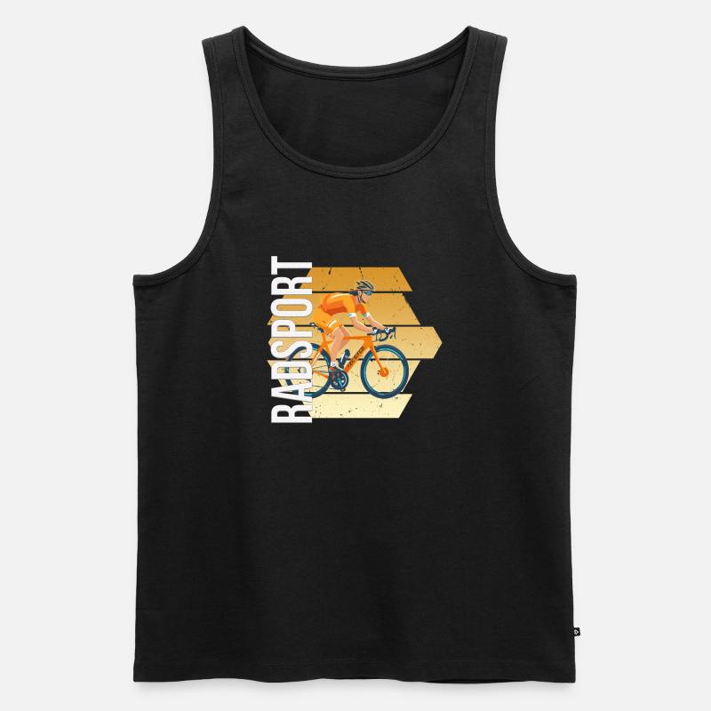 Radsport - Männer Premium Bio Tank Top - Schwarz