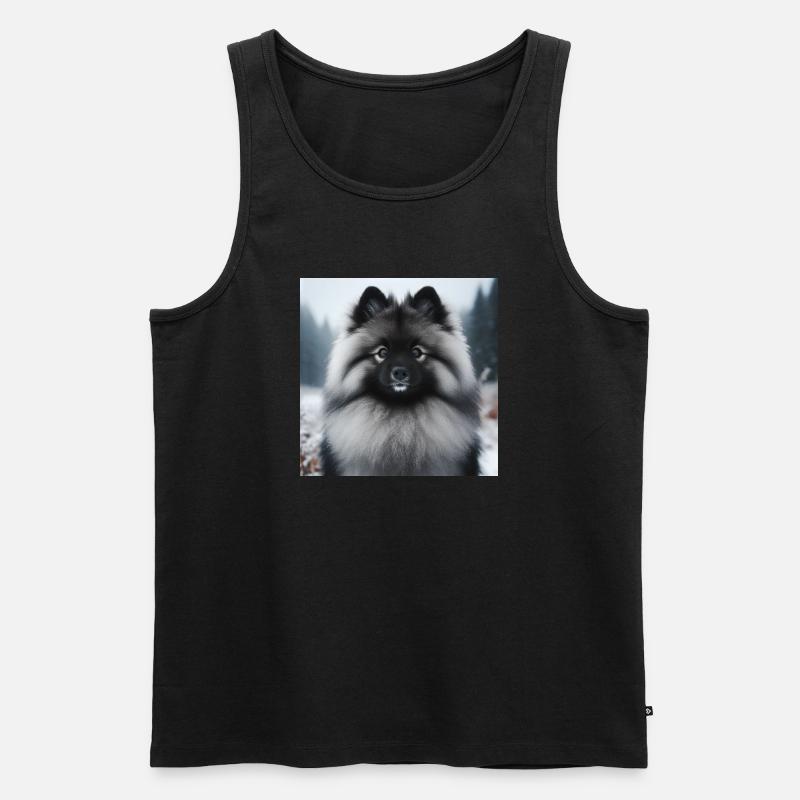 Wunderschöner Wolfspitz - Männer Premium Bio Tank Top - Schwarz