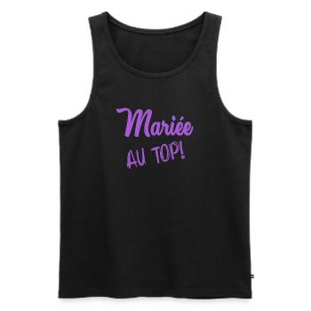 FUTURE MARIEE. EVJF. MARIEE. TEAM. TEAM MARIEE - Débardeur bio Premium Homme - noir - Devant - Michal (187cm)