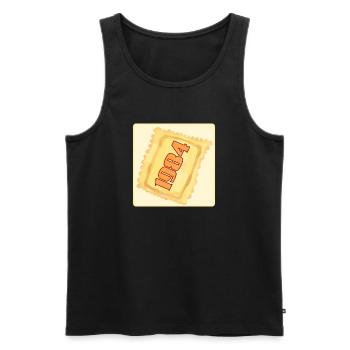 42nd BIRTHDAY 1984 RAVIOLI - Men's Premium Organic Tank Top - black - Front - AI Model Male 178 light (178cm)