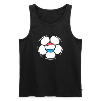 Icône de ballon d’illustration de football de l’équipe des Pays-Bas - Débardeur bio Premium Homme - noir - Devant - AI Model Male 178 light (178cm)