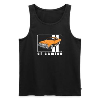 el camino - Men's Premium Organic Tank Top - black - Front - Michal (187cm)