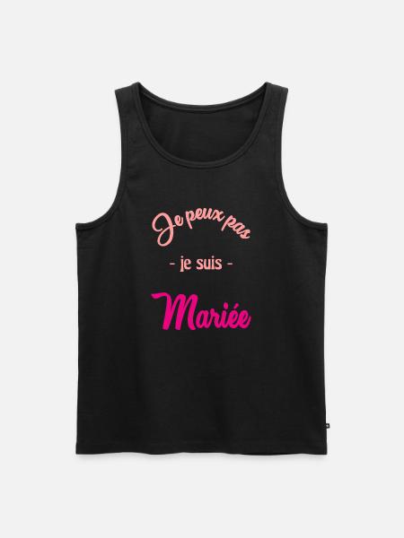 MARIEE. FUTURE MARIEE. EVJF - Débardeur bio Premium Homme - noir