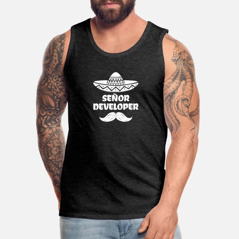 Déclaration du développeur Code Informatique Geek Scripting Débardeur bio Premium Homme
