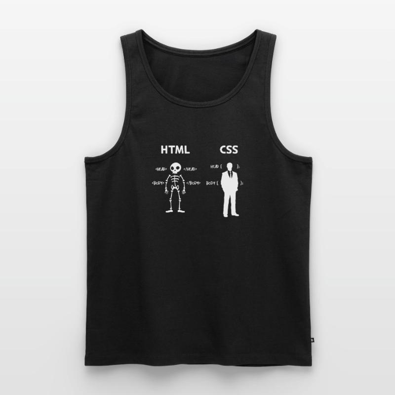 Code Css C++ Php Java Développeur Code Scripting Débardeur bio Premium Homme