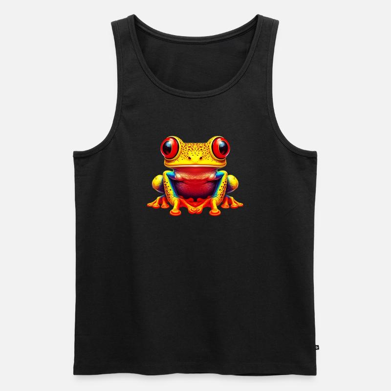 Frosch - Männer Premium Bio Tank Top - Schwarz