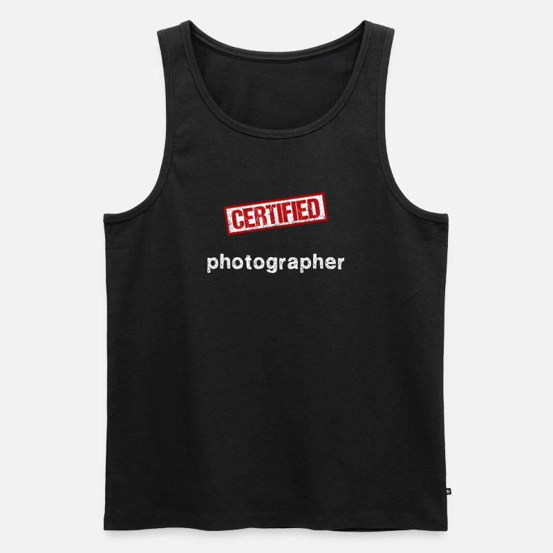 Photograph - Männer Premium Bio Tank Top - Schwarz