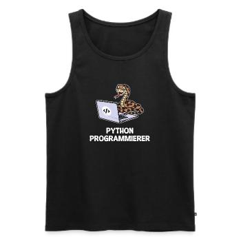 Developer Coden Statement Computer Programmierer - Männer Premium Bio Tank Top - Schwarz - Vorne - AI Model Male 178 light (178cm)