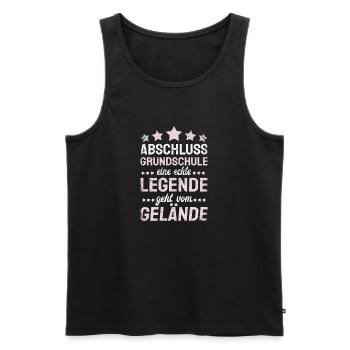 Grundschule Geschafft 2026 Grundschule Abschied - Männer Premium Bio Tank Top - Schwarz - Vorne - Michal (187cm)