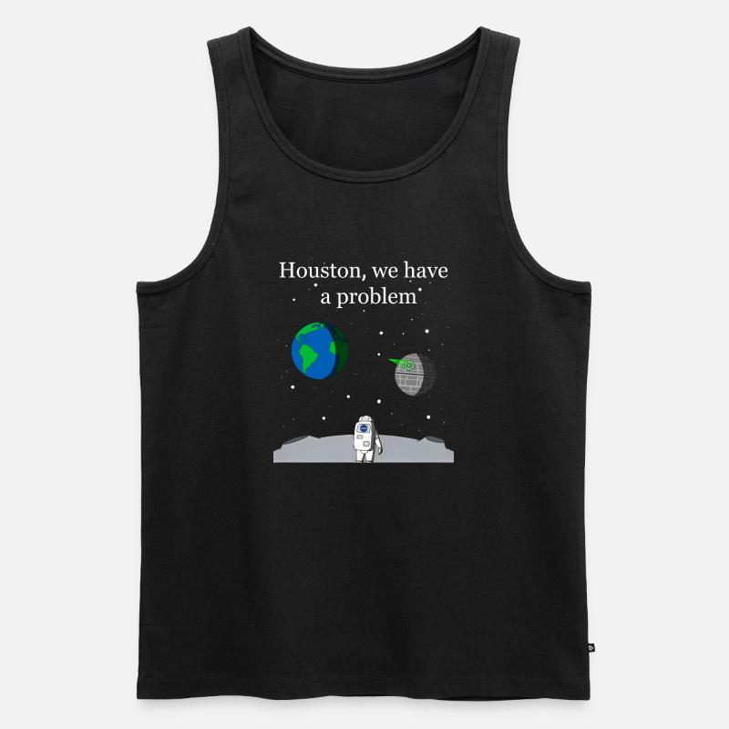 Houston We Have a Problem - Men's Premium Organic Tank Top - black
