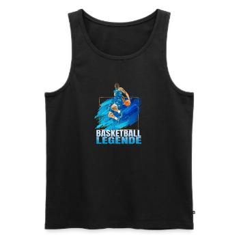 Basketball Legende - Männer Premium Bio Tank Top - Schwarz - Vorne - Michal (187cm)
