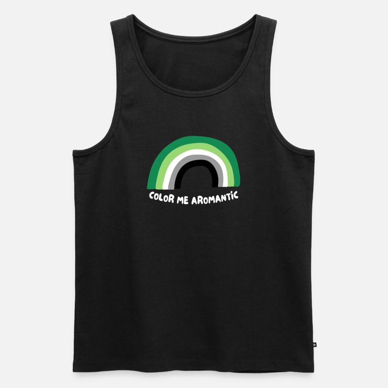 Malen Sie mich Aromantisch - Männer Premium Bio Tank Top - Schwarz