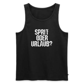 Electrical Energy Refueling Statement Petrol Pump - Men's Premium Organic Tank Top - black - Front - Michal (187cm)