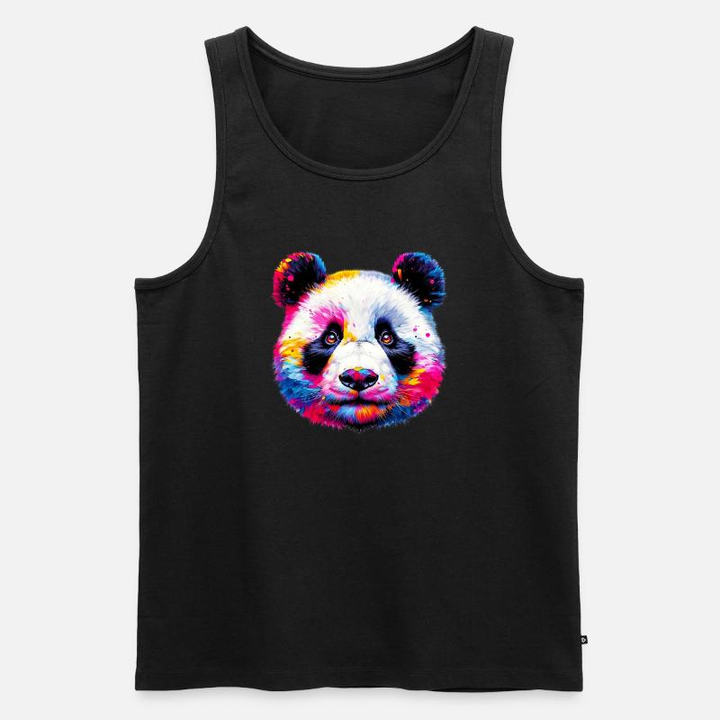 Panda - Débardeur bio Premium Homme - noir