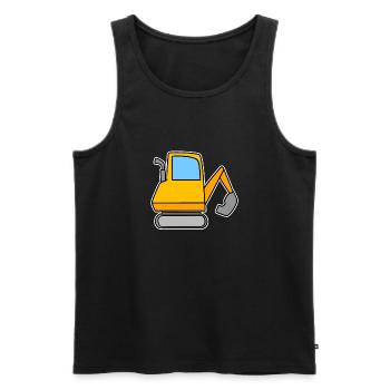 Bagger Motiv - Männer Premium Bio Tank Top - Schwarz - Vorne - AI Model Male 178 light (178cm)
