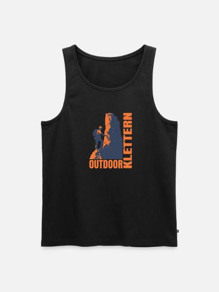 Outdoor Klettern - Männer Premium Bio Tank Top - Schwarz