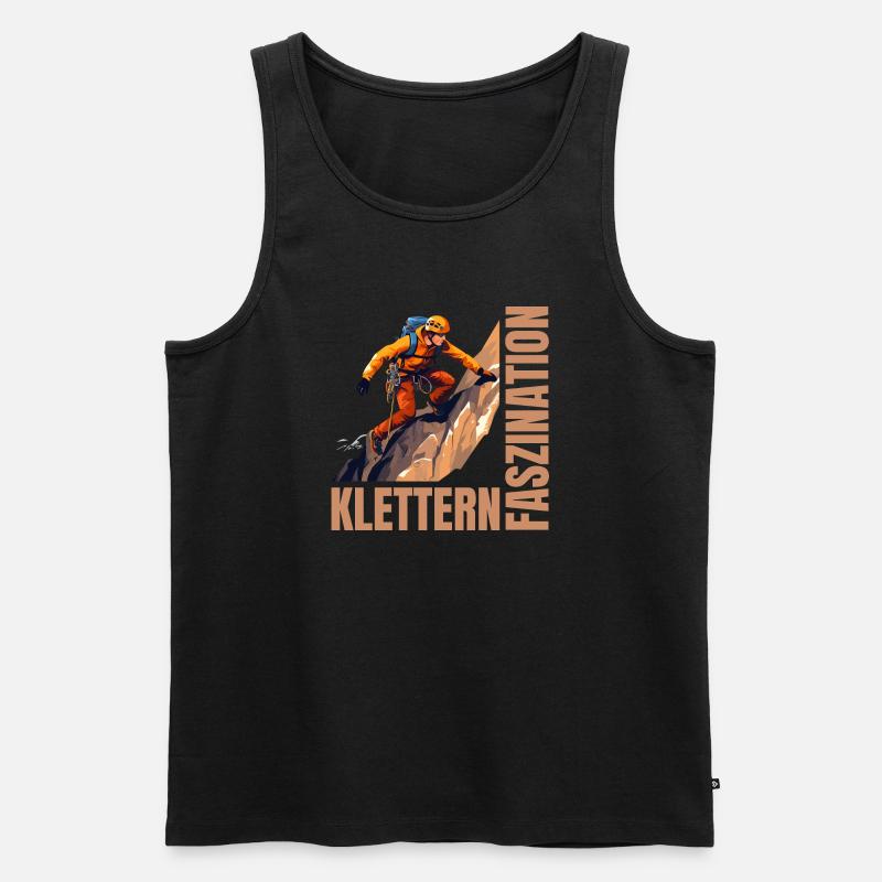Faszination Klettern - Männer Premium Bio Tank Top - Schwarz