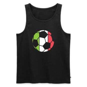 Icône du logo du vainqueur du tournoi du symbole de la boule de l’équipe d’Italie - Débardeur bio Premium Homme - noir - Devant - Michal (187cm)