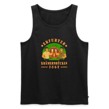 Krämerbrückenfest Erfurt - Männer Premium Bio Tank Top - Schwarz - Vorne - Michal (187cm)