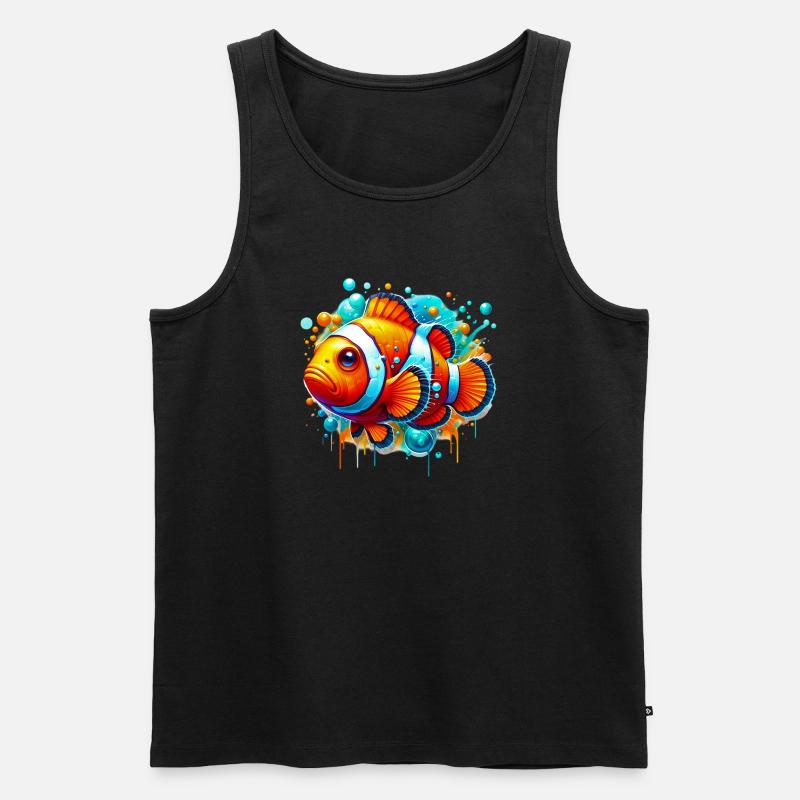 Clownfisch - Männer Premium Bio Tank Top - Schwarz