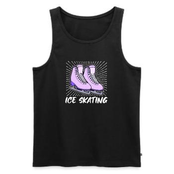 Eislaufen Eishockey Snowboard Wintersport Eis - Männer Premium Bio Tank Top - Schwarz - Vorne - Michal (187cm)