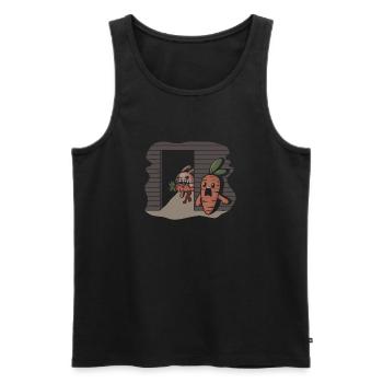 Karotten-Serienmörder-Kaninchen - Männer Premium Bio Tank Top - Schwarz - Vorne - AI Model Male 178 light (178cm)