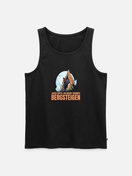 Jeder Gipfel - Männer Premium Bio Tank Top - Schwarz