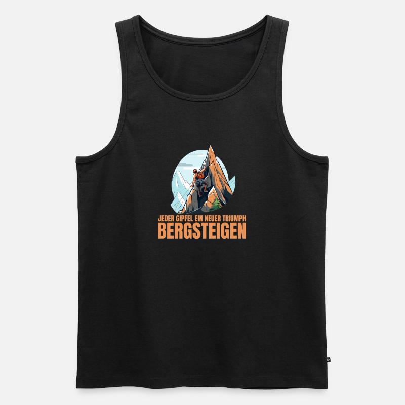 Jeder Gipfel - Männer Premium Bio Tank Top - Schwarz