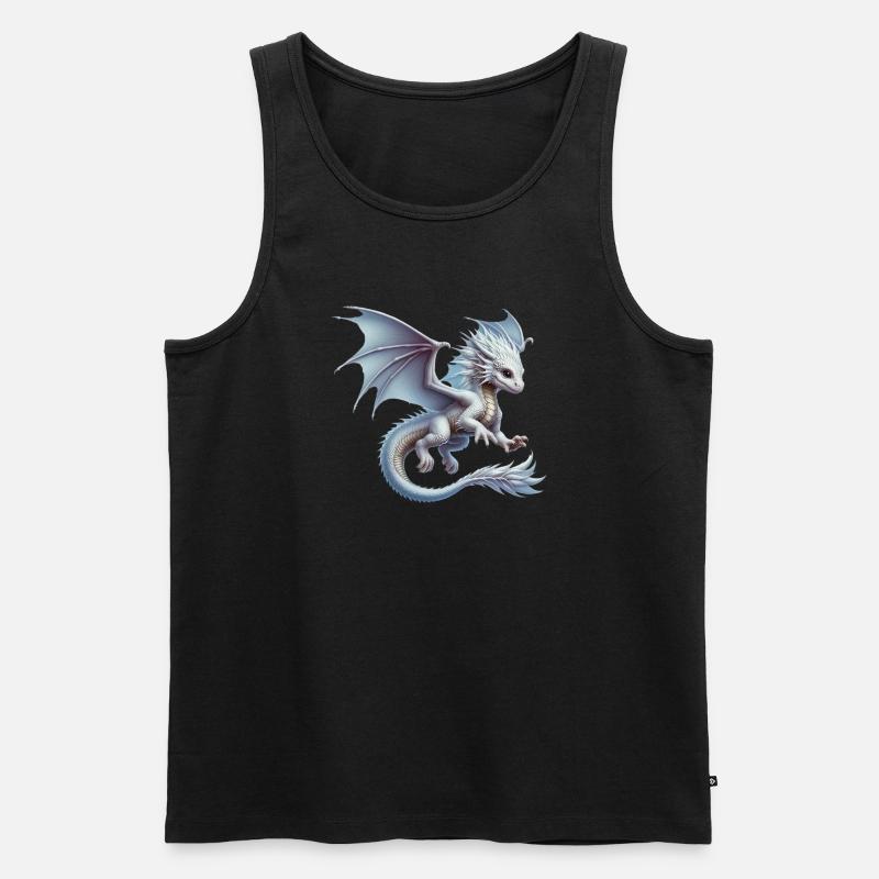 Drache - Männer Premium Bio Tank Top - Schwarz