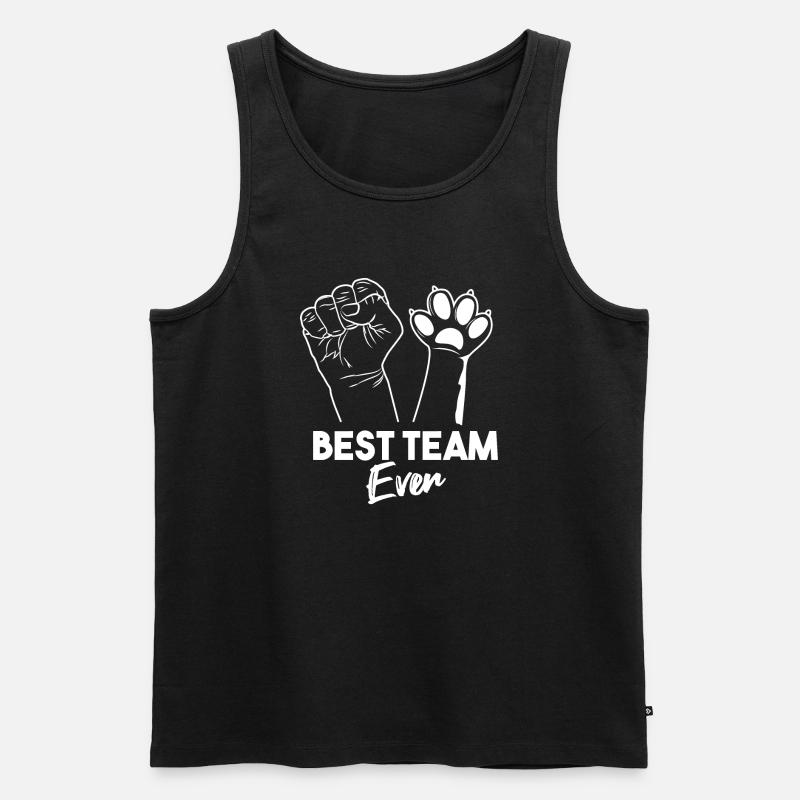 Best Team Ever - Männer Premium Bio Tank Top - Schwarz