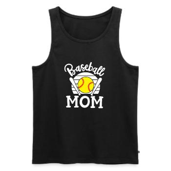 Baseball Mama - Männer Premium Bio Tank Top - Schwarz - Vorne - AI Model Male 178 light (178cm)