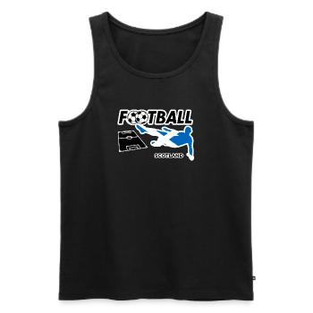La fièvre du football en Écosse - Débardeur bio Premium Homme - noir - Devant - Michal (187cm)