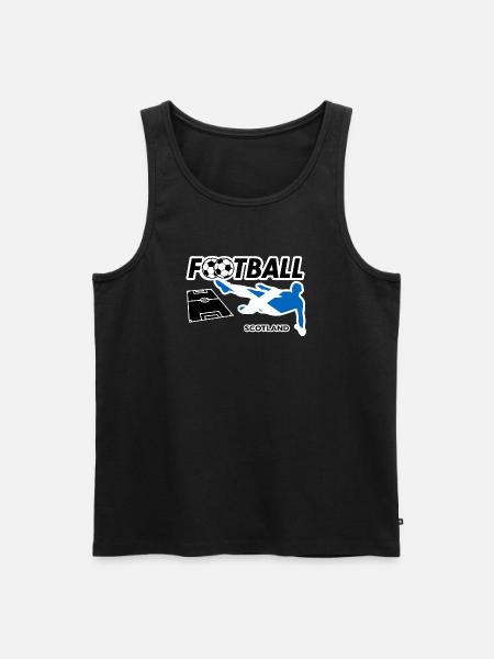 Fußball Fieber Schottland - Männer Premium Bio Tank Top - Schwarz