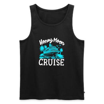 Flitterwochen Kreuzfahrt Urlaub - Männer Premium Bio Tank Top - Schwarz - Vorne - Michal (187cm)