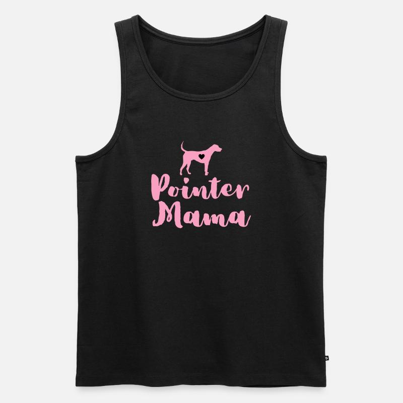 German Pointer Mom Pointer Mama - Men's Premium Organic Tank Top - black