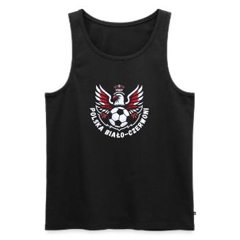 Football polonais - Débardeur bio Premium Homme - noir - Devant - AI Model Male 178 light (178cm)