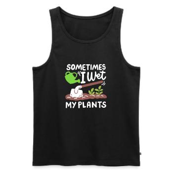 Garten Gartenarbeit Gießkanne - Männer Premium Bio Tank Top - Schwarz - Vorne - Michal (187cm)