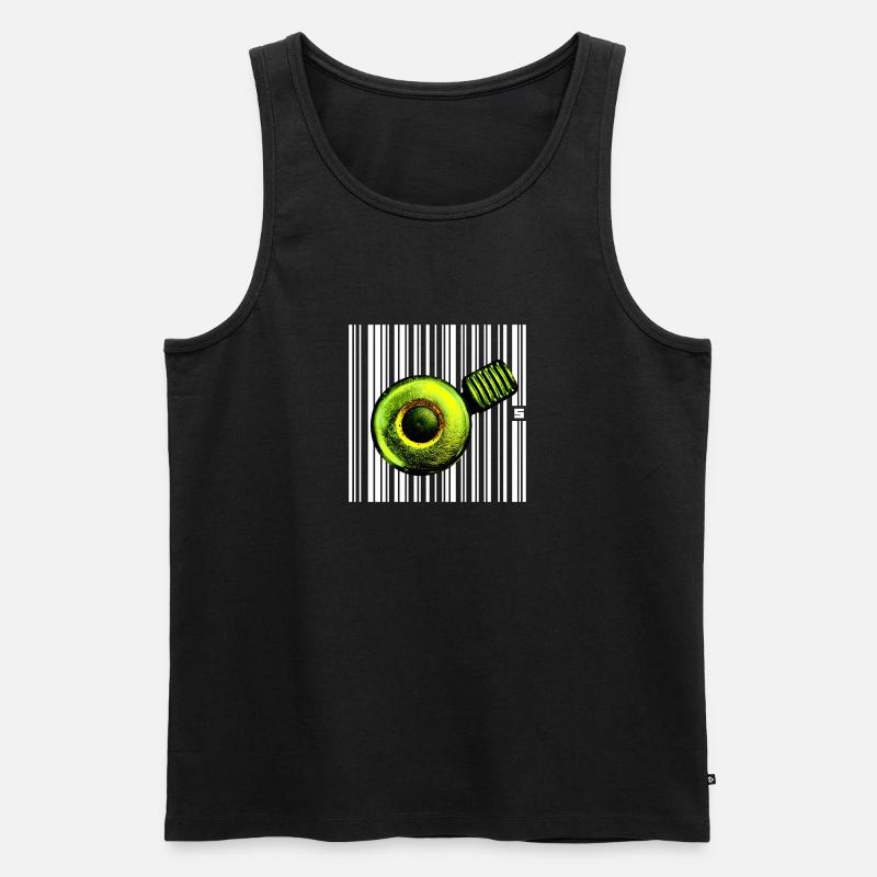 SPOT - PLEITE - Männer Premium Bio Tank Top - Schwarz