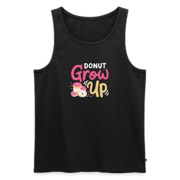 Donuts Donut-Liebhaber - Männer Premium Bio Tank Top - Schwarz - Vorne - Michal (187cm)