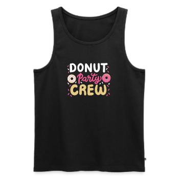 Donut-Party-Matching - Männer Premium Bio Tank Top - Schwarz - Vorne - Michal (187cm)