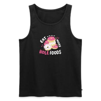 Donut Donut-Liebhaber - Männer Premium Bio Tank Top - Schwarz - Vorne - Michal (187cm)