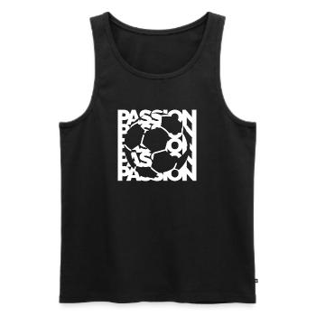 Soccer Passion Team Icon Graphic Logo icon - Men's Premium Organic Tank Top - black - Front - Michal (187cm)