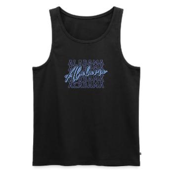 Alabama - Männer Premium Bio Tank Top - Schwarz - Vorne - Michal (187cm)