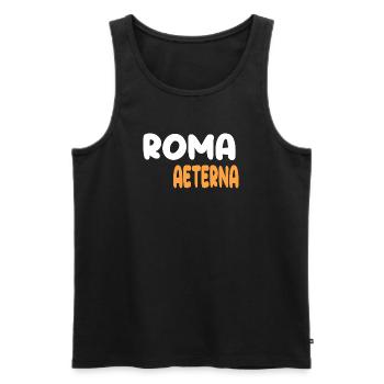 Roma Aeterna - Débardeur bio Premium Homme - noir - Devant - AI Model Male 178 light (178cm)