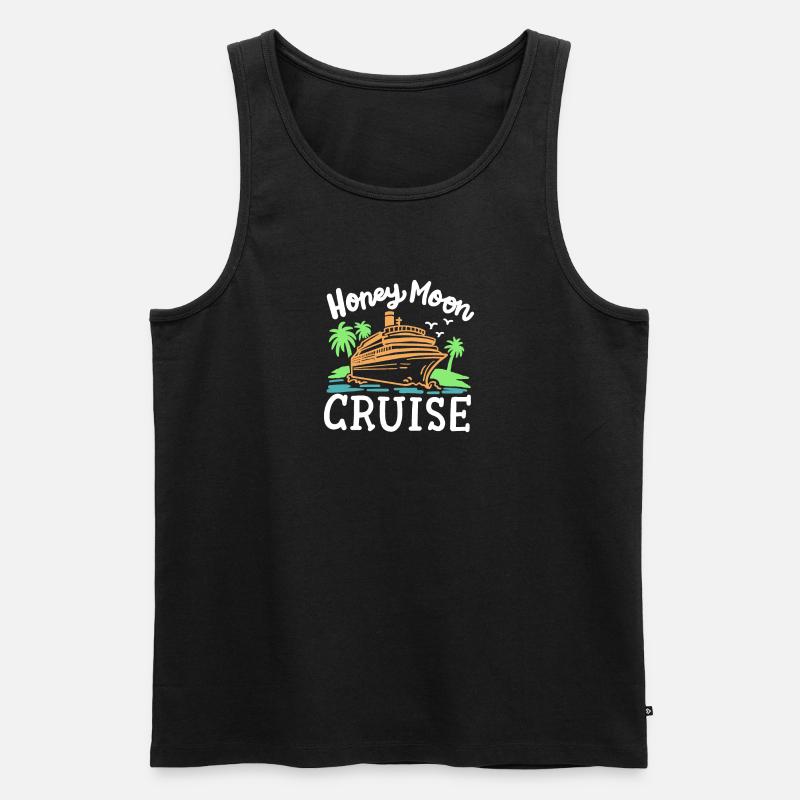 Flitterwochen Kreuzfahrt Urlaub - Männer Premium Bio Tank Top - Schwarz