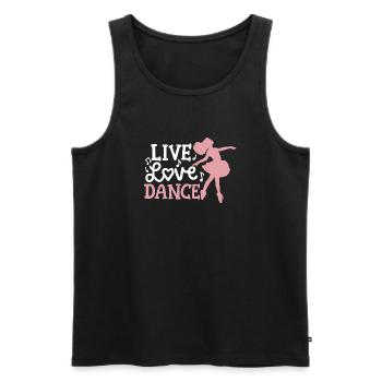 Ballett Tanzen Ballerina - Männer Premium Bio Tank Top - Schwarz - Vorne - Michal (187cm)