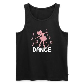Ballett Tanzen Ballerina - Männer Premium Bio Tank Top - Schwarz - Vorne - Michal (187cm)