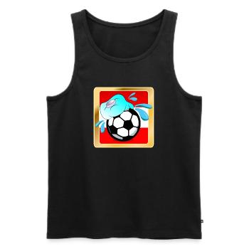 SOMMER IN ÖSTERREICH FUßBALL - Männer Premium Bio Tank Top - Schwarz - Vorne - Michal (187cm)