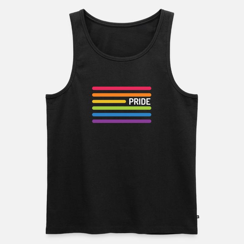 LGBT Pride Monat - Pride! - Männer Premium Bio Tank Top - Schwarz