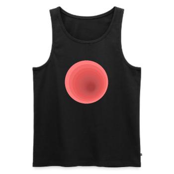 Abstract gradient design - Men's Premium Organic Tank Top - black - Front - AI Model Male 178 light (178cm)